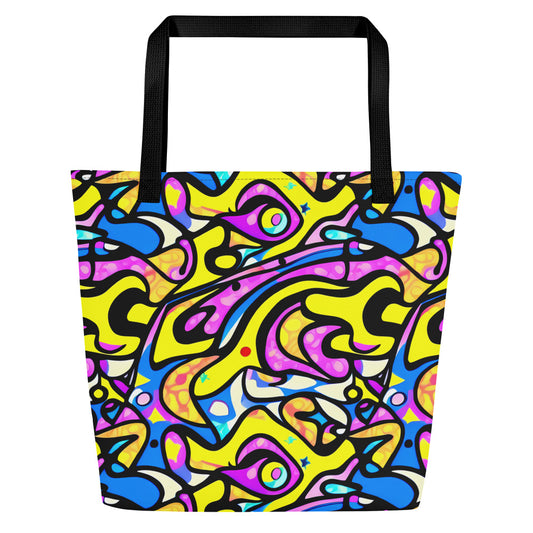 Large Tote Bag w/ Pocket - Britto's Odyssey