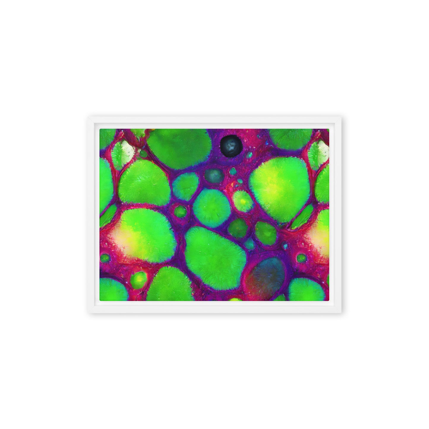 Framed Canvas - Acid Raindrops