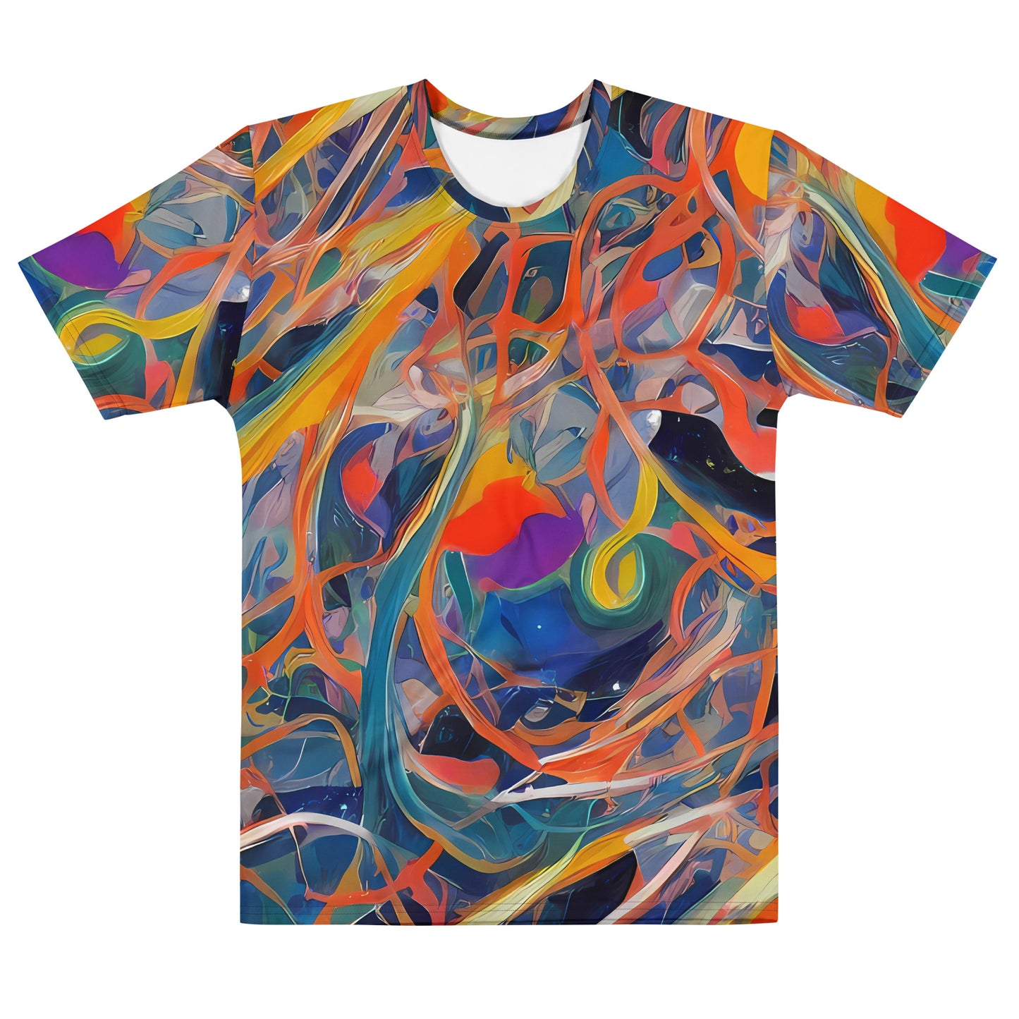 Men's Crew Neck T-Shirt - Vivid Tangle