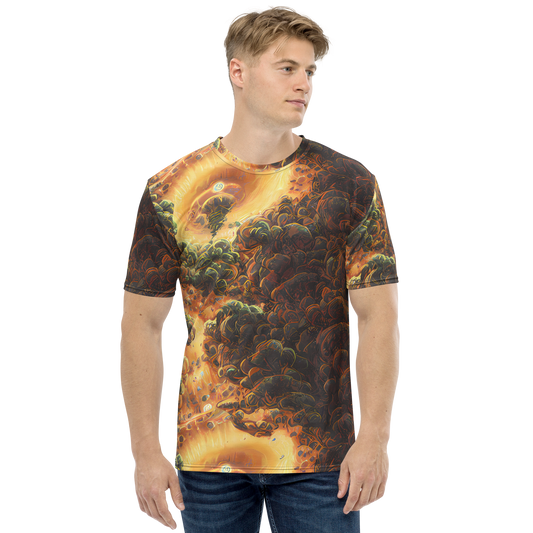 Men's Crew Neck T-Shirt - Volcanic Cascade