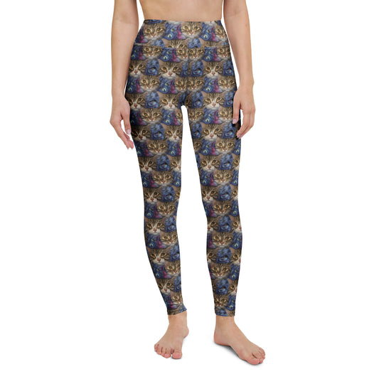 Yoga Leggings - Feline Fantasy