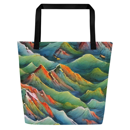 Large Tote Bag w/ Pocket - Elysian Terrain