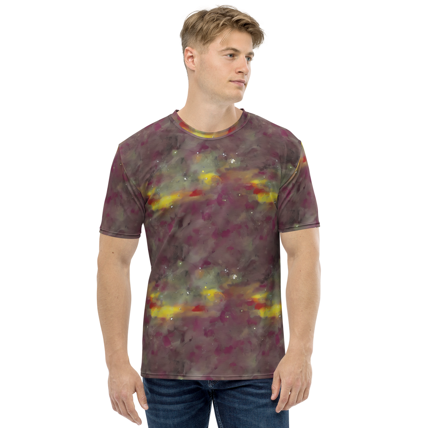 Men's Crew Neck T-Shirt - Whispers of Autumn