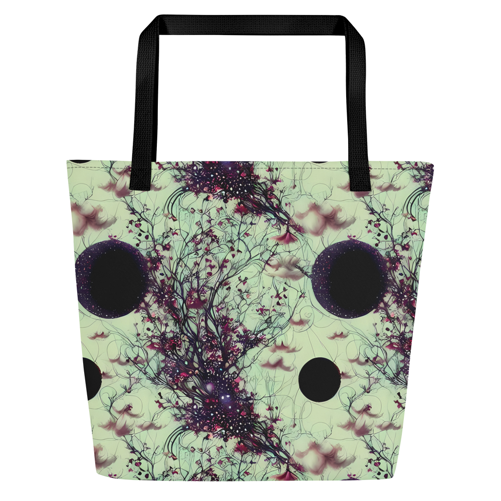 Large Tote Bag w/ Pocket - Celestial Bloom