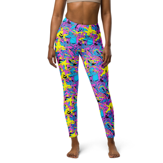 Yoga Leggings - Neon Jive