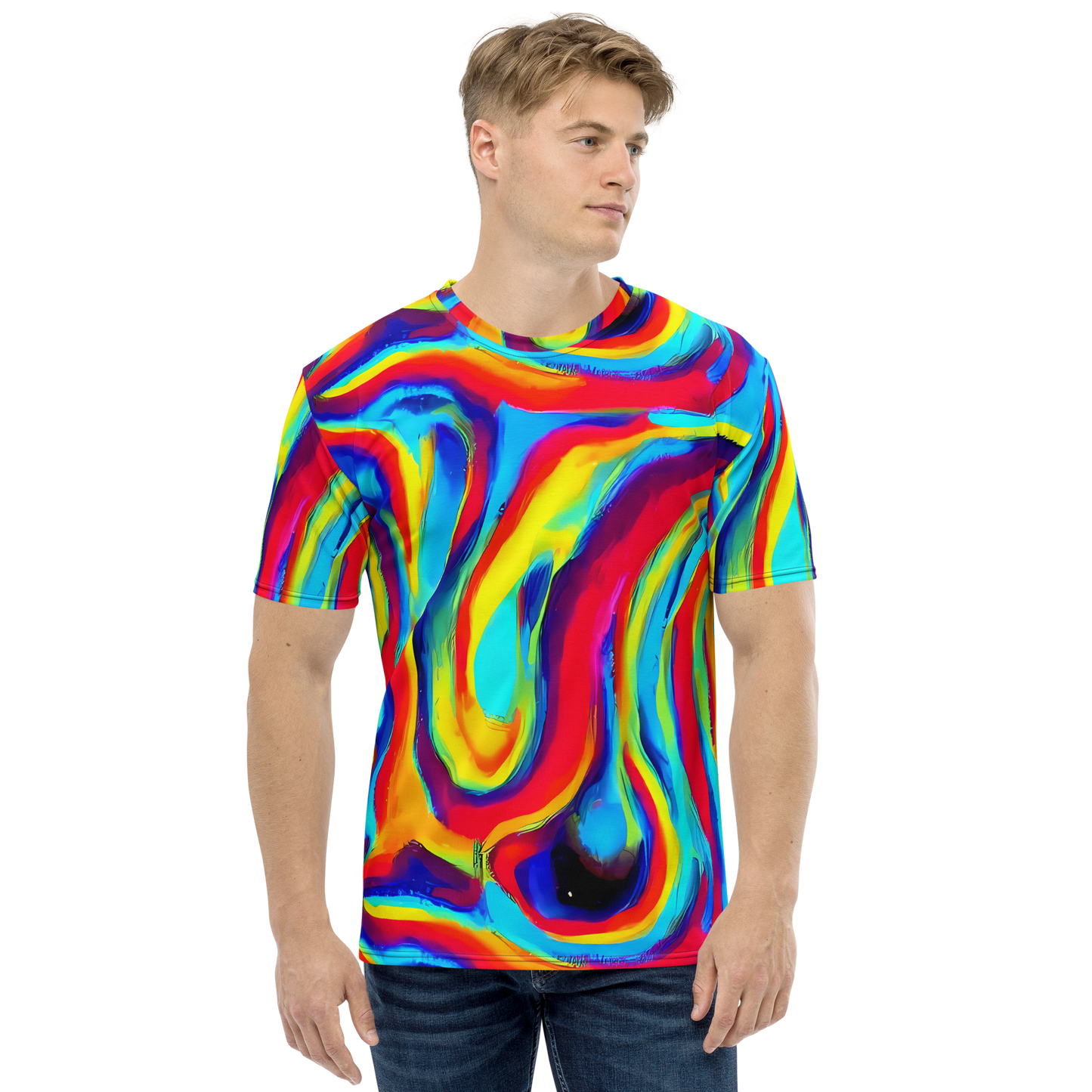 Men's Crew Neck T-Shirt - Stael Swirls