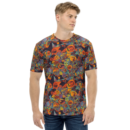 Men's Crew Neck T-Shirt - Galactic Faces