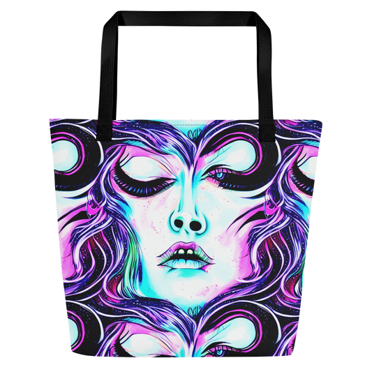 Large Tote Bag w/ Pocket - Chroma Soirée