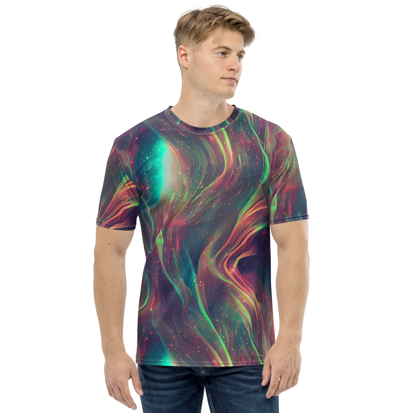 Men's Crew Neck T-Shirt - Temple Wave