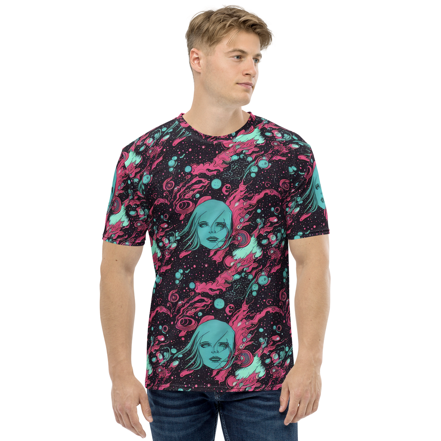 Men's Crew Neck T-Shirt - Spectral Dreamer