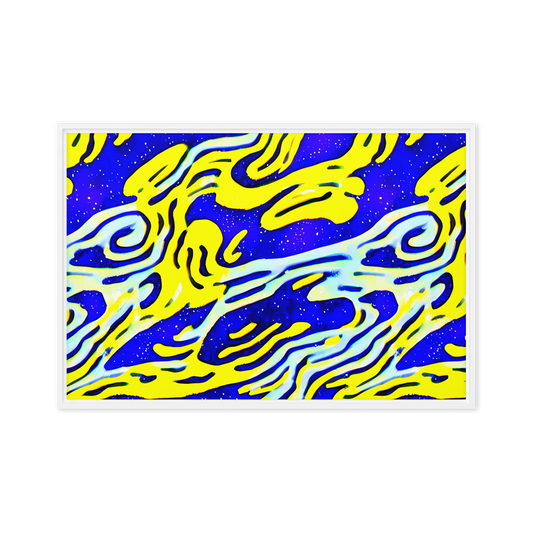 Framed Canvas - Electric Horizon