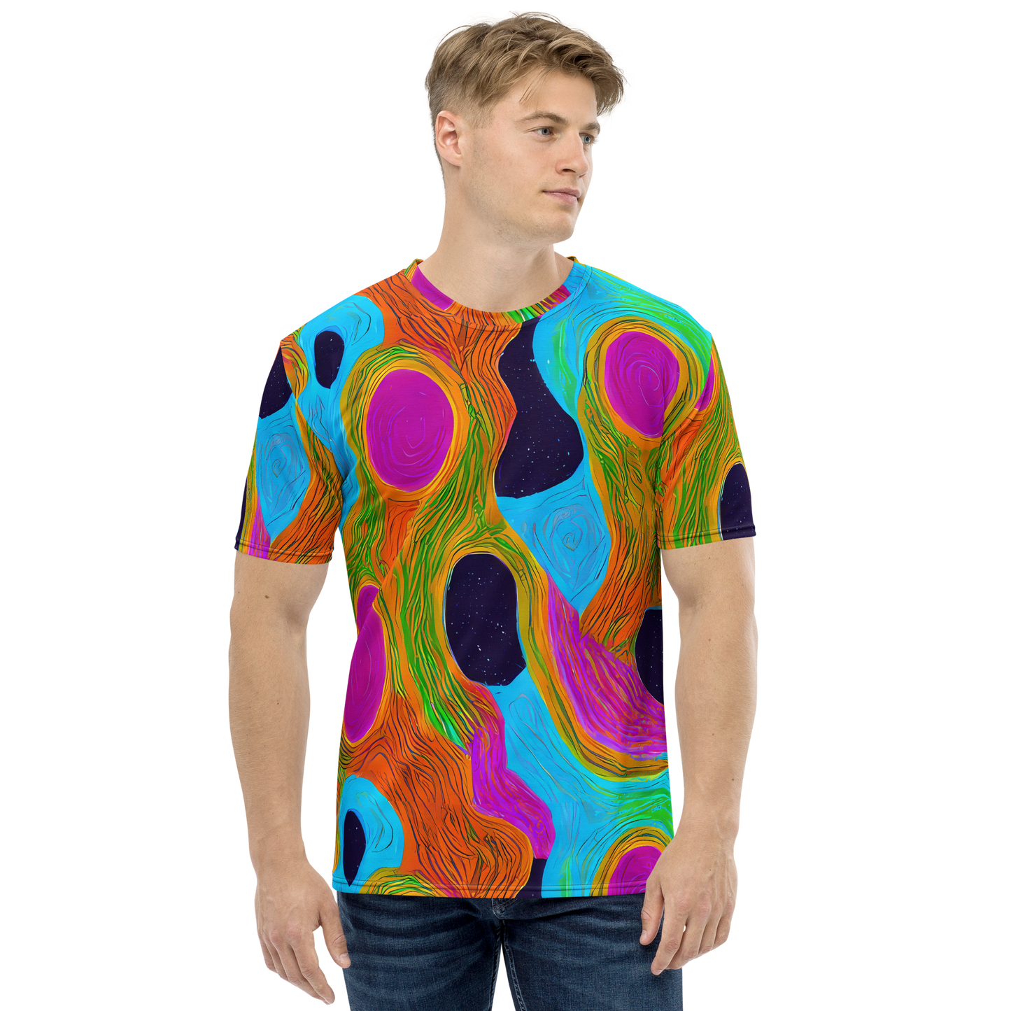 Men's Crew Neck T-Shirt - Galactic Harmony