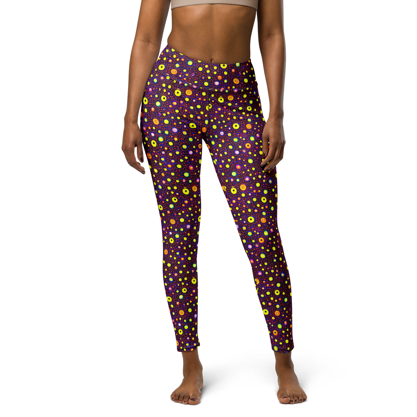 Yoga Leggings - Cosmic Dotscape