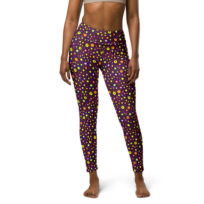 Yoga Leggings - Cosmic Dotscape