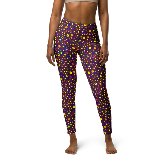 Yoga Leggings - Cosmic Dotscape