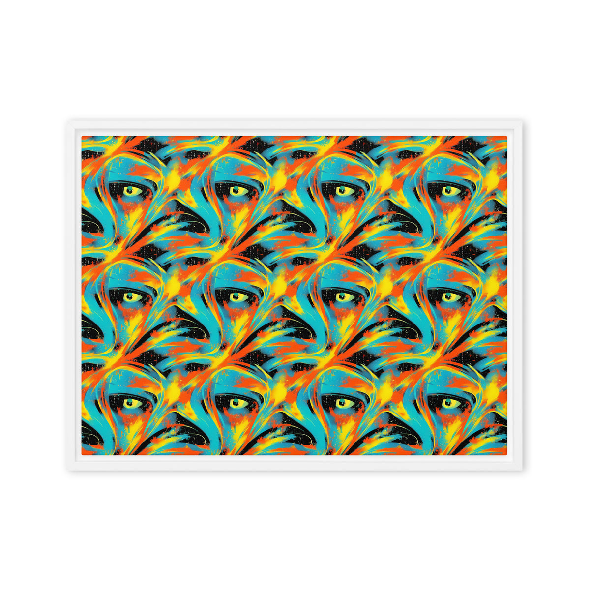 Framed Canvas (in) - Solar Swoosh
