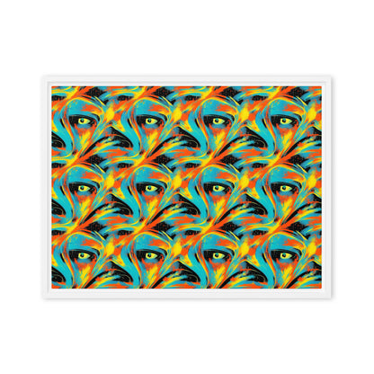 Framed Canvas (in) - Solar Swoosh