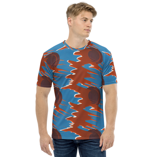 Men's Crew Neck T-Shirt - Desert Vortex