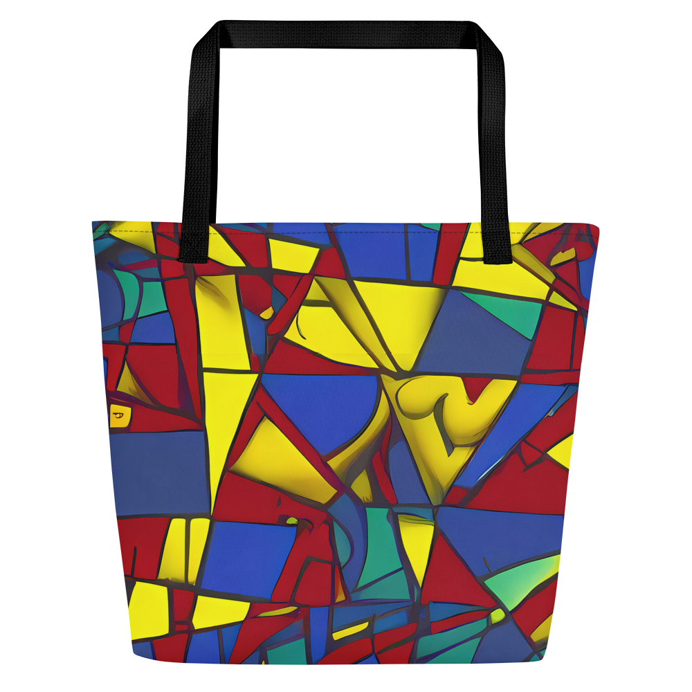 Large Tote Bag w/ Pocket - Vibrant Vexation