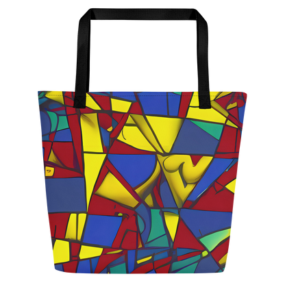 Large Tote Bag w/ Pocket - Vibrant Vexation