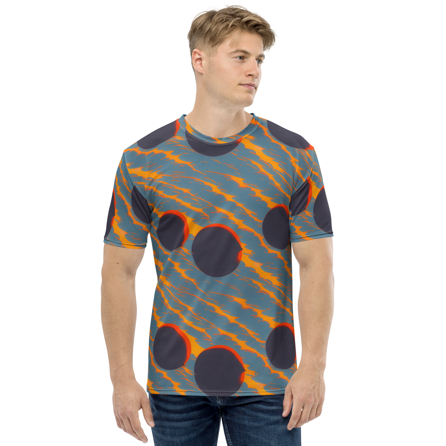 Men's Crew Neck T-Shirt - Flames of Gravity