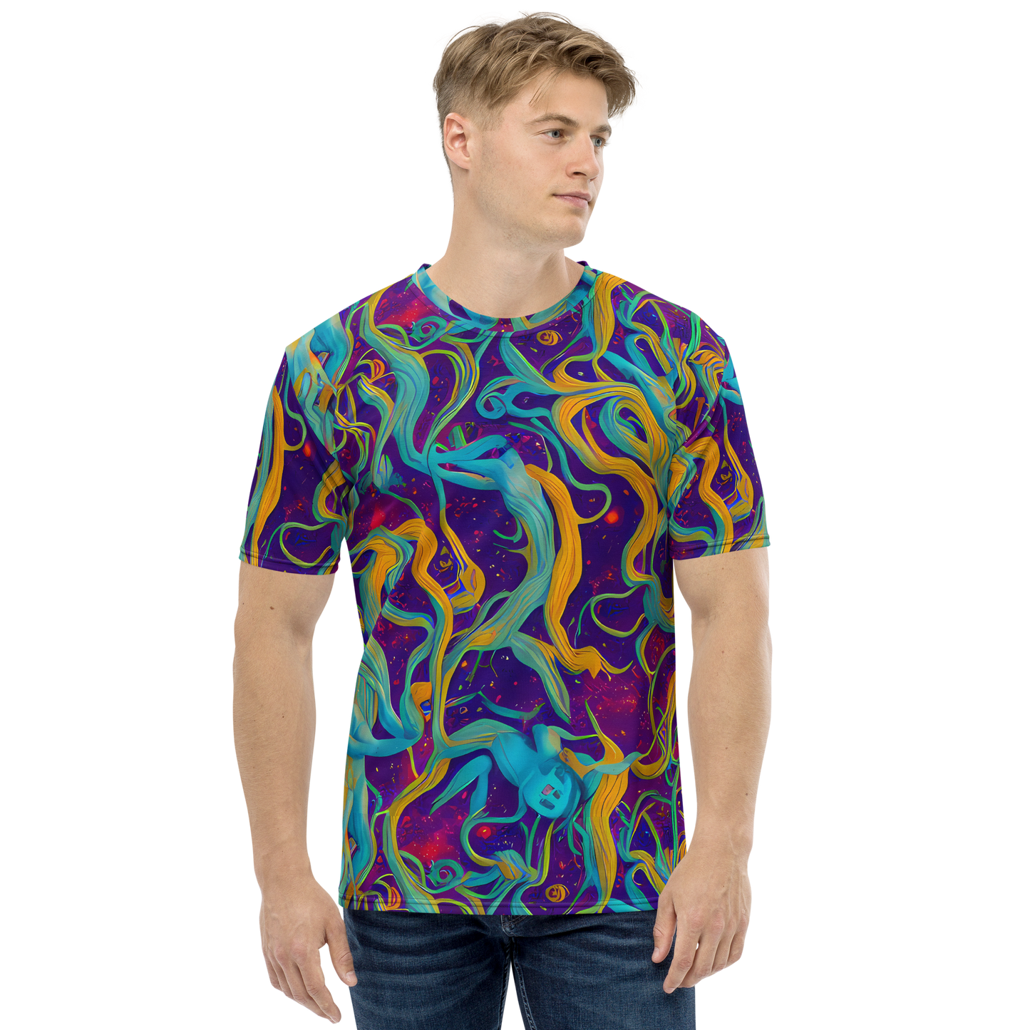 Men's Crew Neck T-Shirt - Etherial Entwine