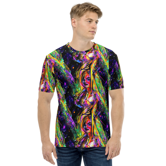 Men's Crew Neck T-Shirt - Galactic Flamenco