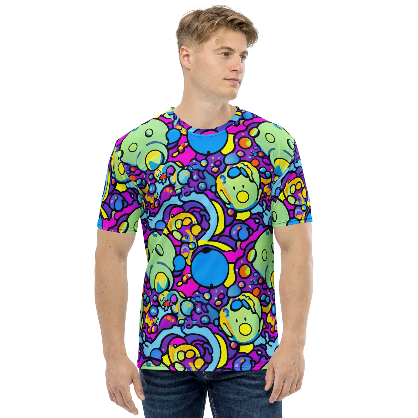 Men's Crew Neck T-Shirt - Enchanted Orbs