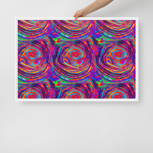 Framed Canvas - Quantum Spiral