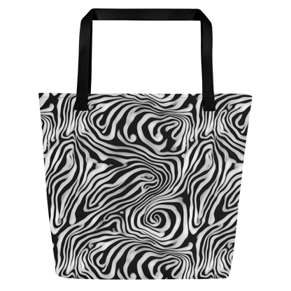 Large Tote Bag w/ Pocket - Warped Cosmos