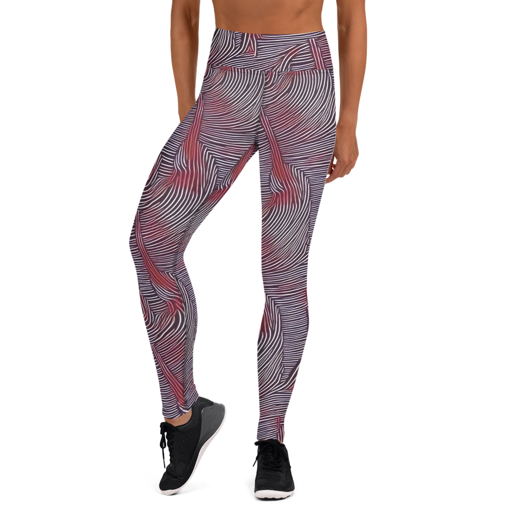 Yoga Leggings - Nebula Waves