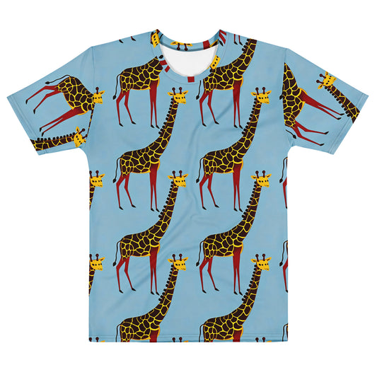 Men's Crew Neck T-Shirt - Giraffe Groove