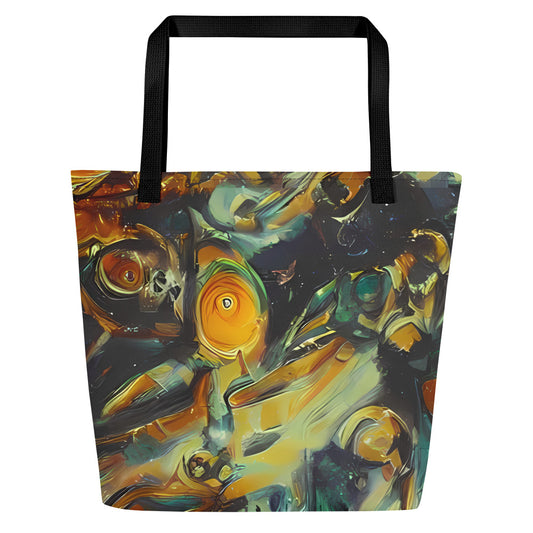 Large Tote Bag w/ Pocket - Menzel's Maelstrom