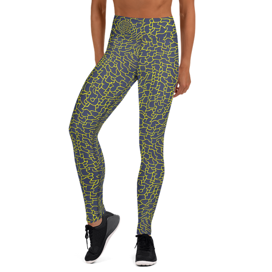 Yoga Leggings - Nightshade Maze