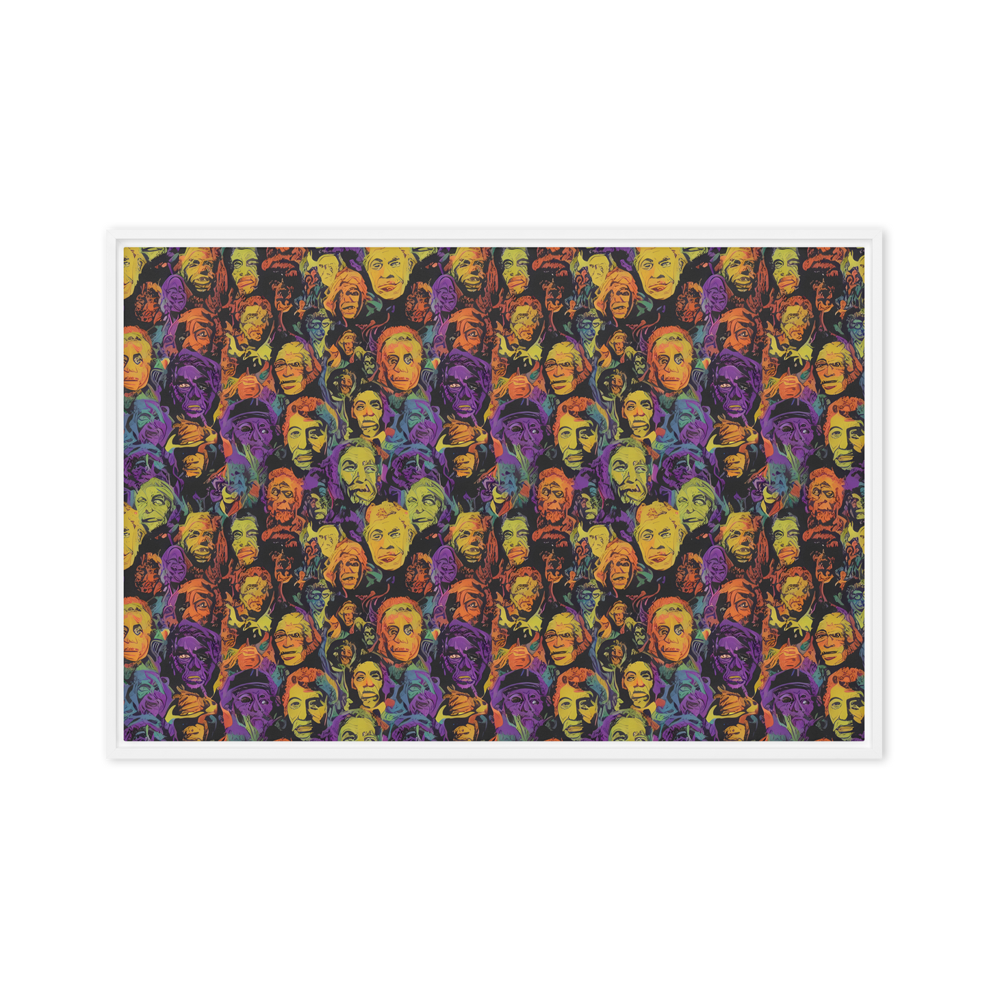 Framed Canvas - Kaleidoscopic Spirits