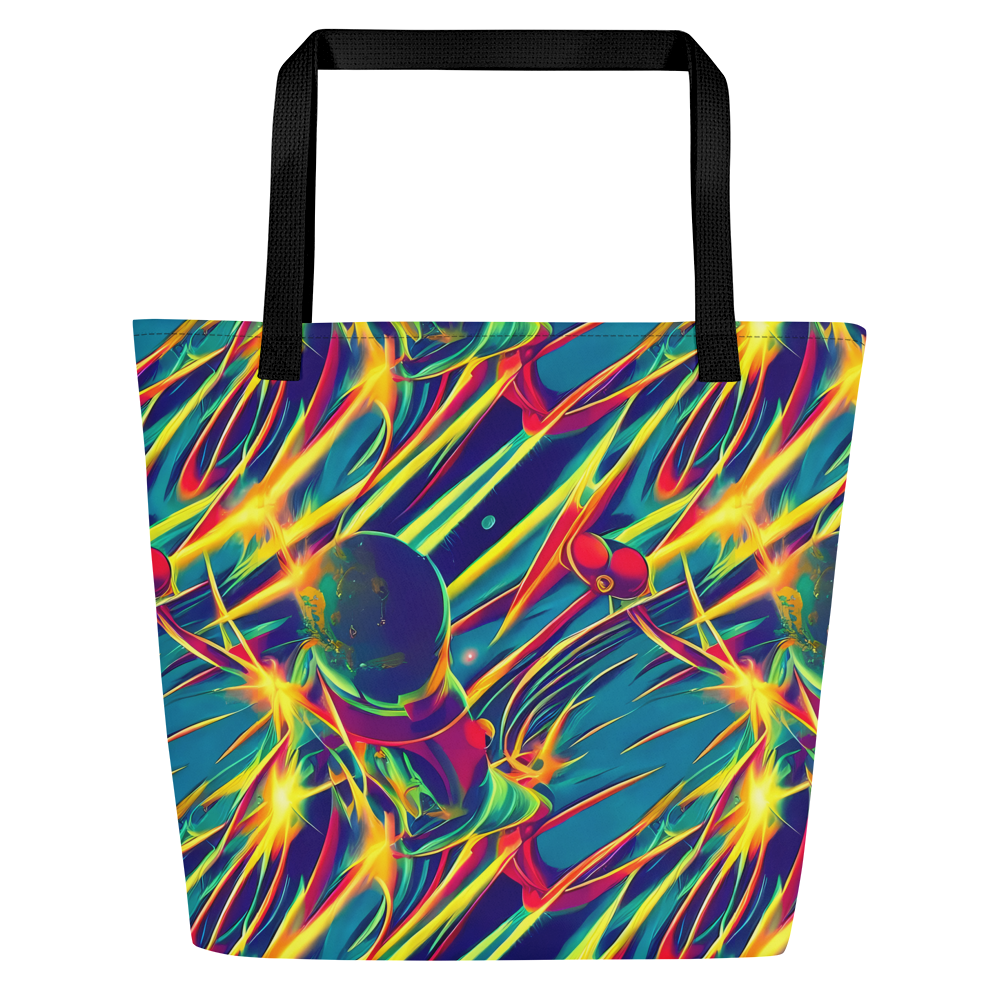 Large Tote Bag w/ Pocket - Cosmic Inferno