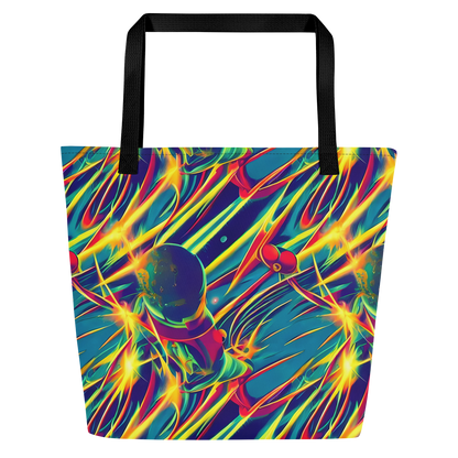 Large Tote Bag w/ Pocket - Cosmic Inferno