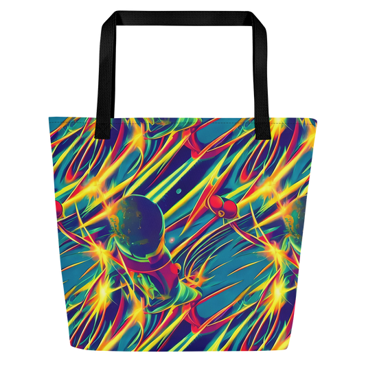 Large Tote Bag w/ Pocket - Cosmic Inferno