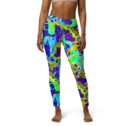 Yoga Leggings - Neon Jungle Rhapsody