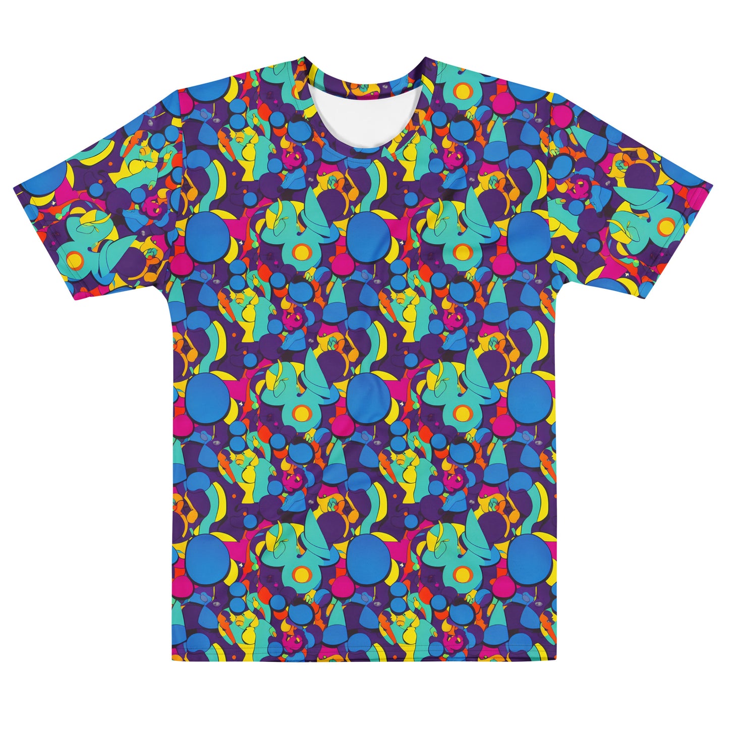 Men's Crew Neck T-Shirt - Psychedelic Harmony