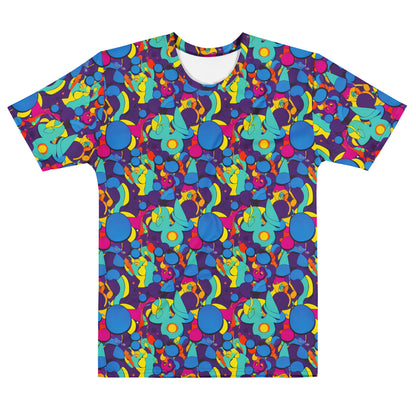 Men's Crew Neck T-Shirt - Psychedelic Harmony
