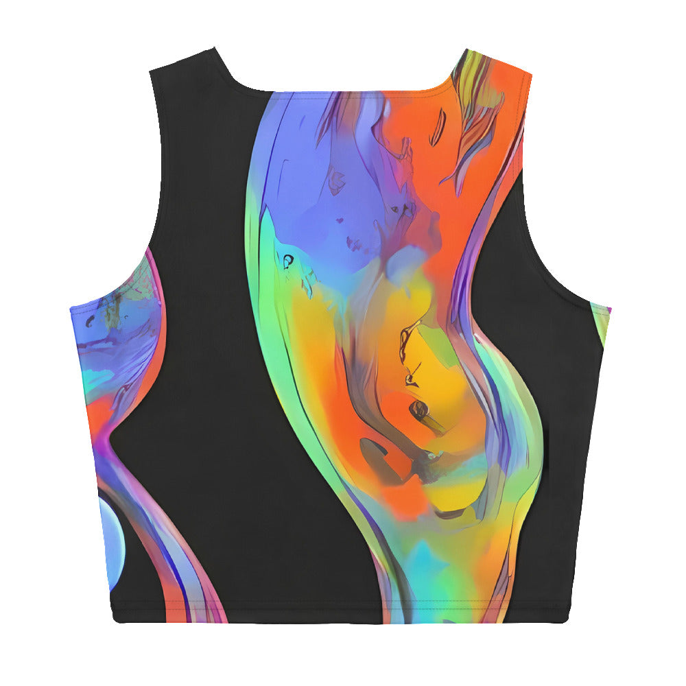 Crop Top - Vibrant Vortices