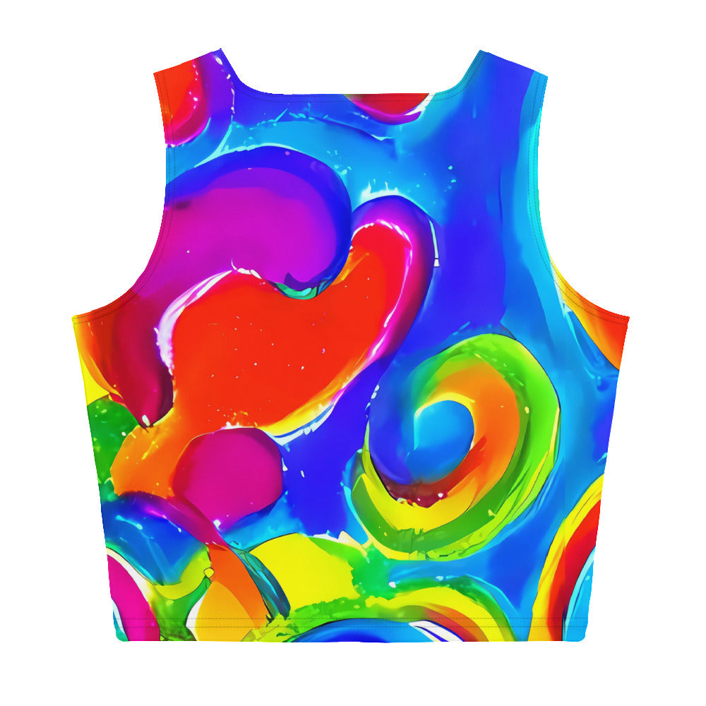 Crop Top - Psychedelic Splash