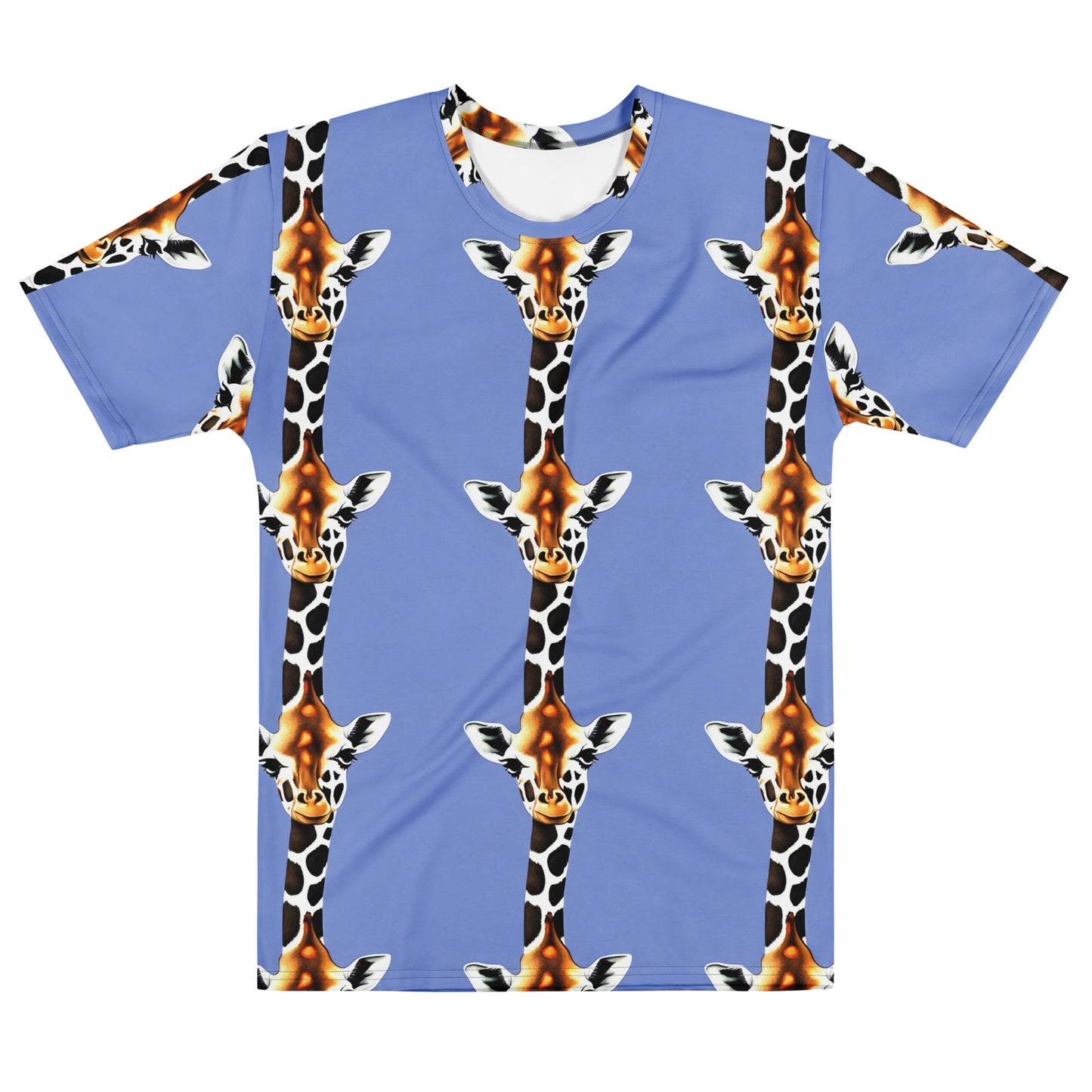 Men's Crew Neck T-Shirt - Giraffe Glow