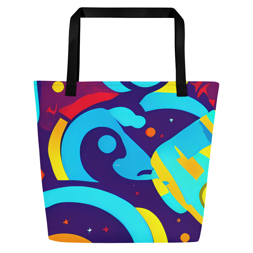 Large Tote Bag w/ Pocket - Gerace Geometry