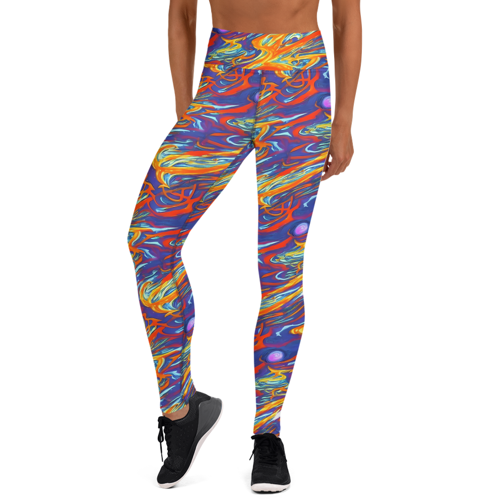 Yoga Leggings - Galactic Ember