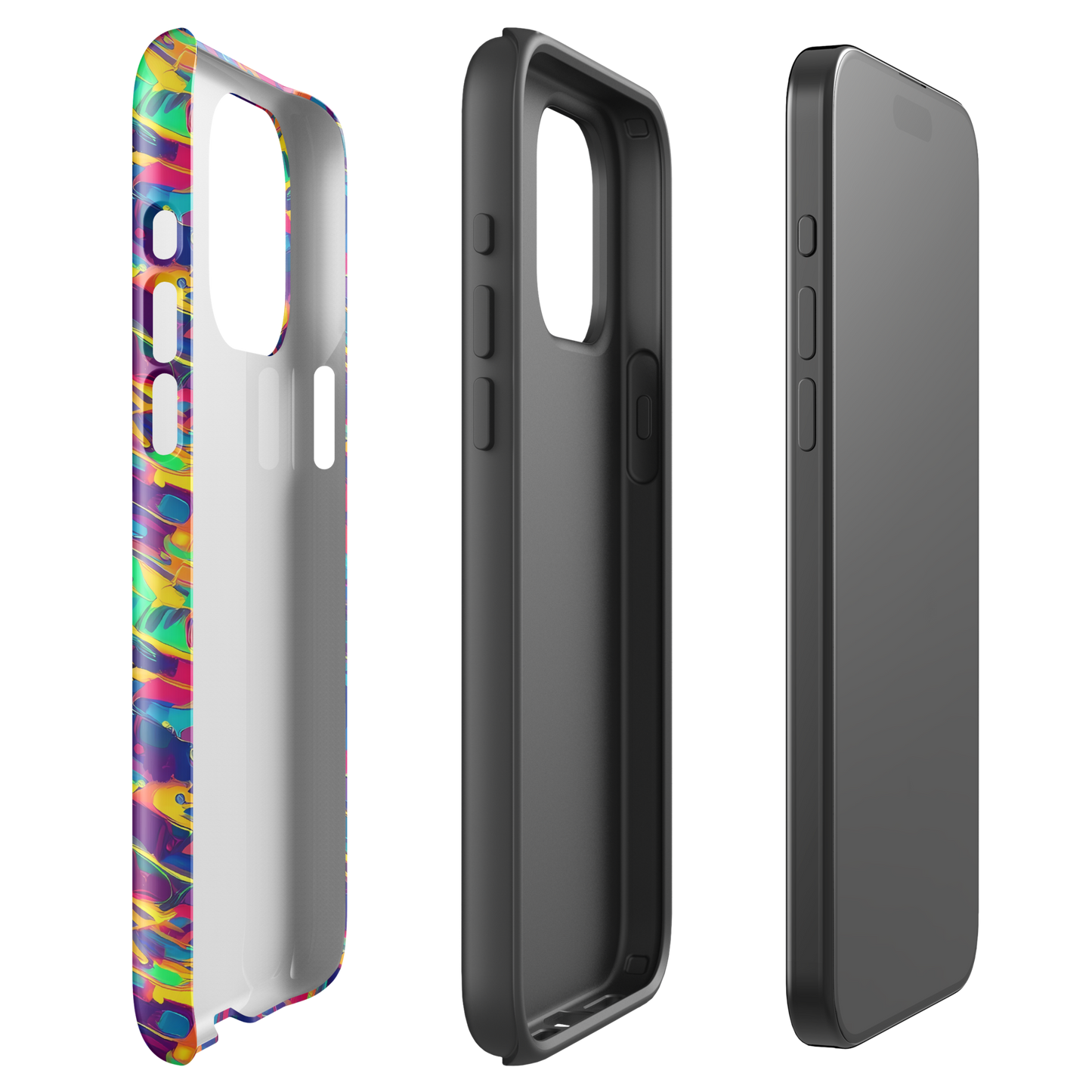 Tough Case for iPhone® - Spectrum Streaks
