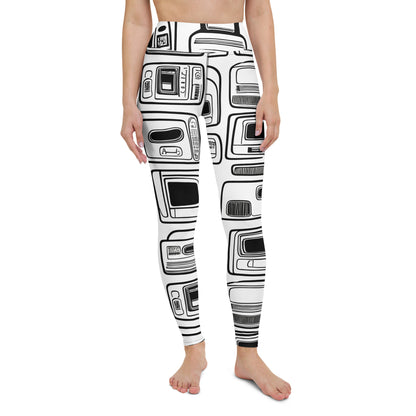 Yoga Leggings - Techno Echo