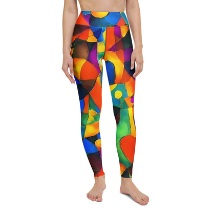 Yoga Leggings - Galactic Jigsaw