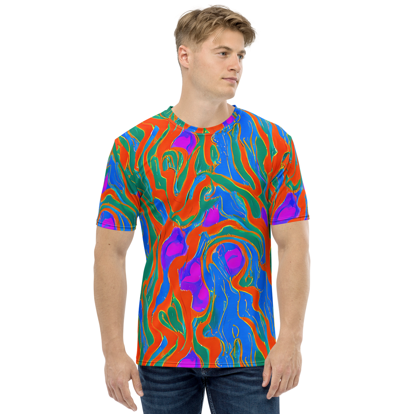 Men's Crew Neck T-Shirt - Childish Strokes